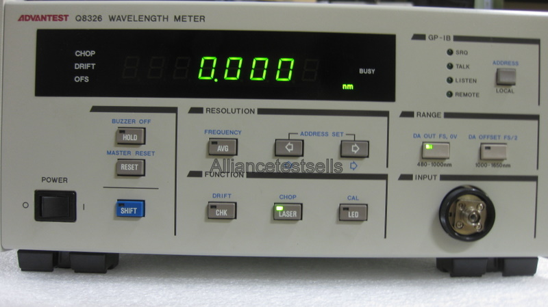 Advantest Q8326 - Optical Wavelength Meter | Alliance Test Advantest Q8326 - Optical Wavelength Meter | Alliance Test